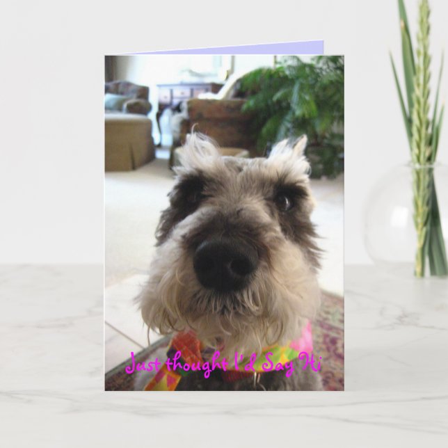 Carte de voeux aléatoire de bonjour (Devant)