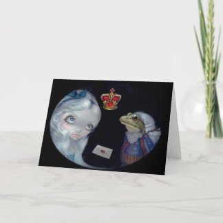 Carte de voeux "Alice and Frog Footman"