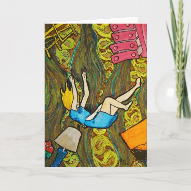 Carte de voeux Alice Falling (Devant)