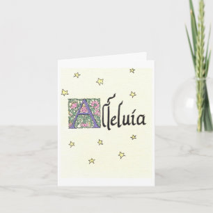 Carte de vœux Alleluia