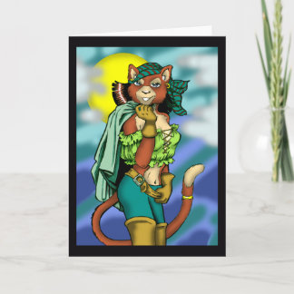 Carte de voeux Alley Cat