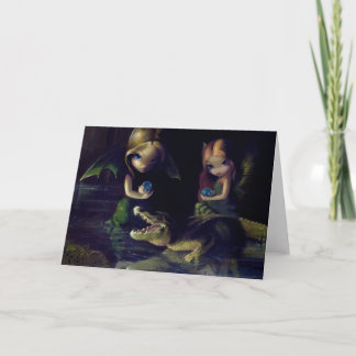 Carte de voeux "Alligator Magic"