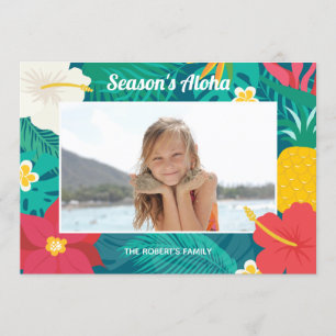 Carte de voeux Aloha de la saison