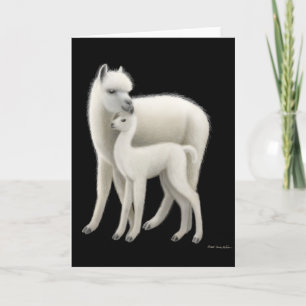 Carte de voeux Alpaca Love