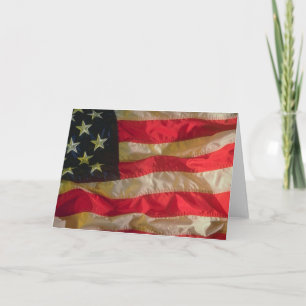 Carte de voeux American Flag