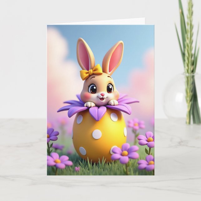 Carte de vœux ami à pois (Devant)