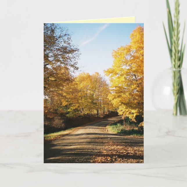Carte de voeux Amish Country Road (Devant)