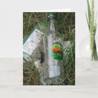Carte de vœux amitié favorite Vodka polonaise