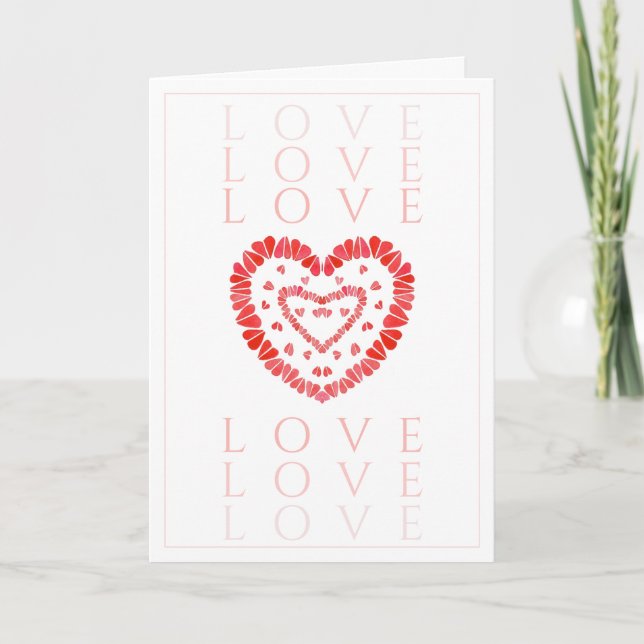 Carte de vœux AMOUR (Devant)