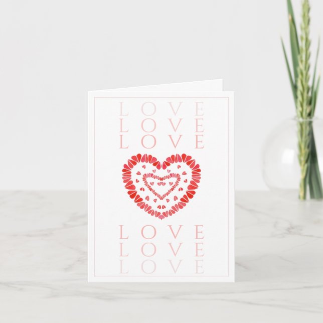 Carte de vœux AMOUR (Devant)