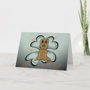 Carte de vœux Amour de chiot