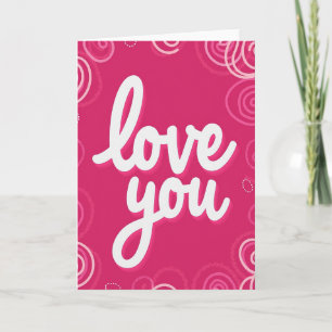 Carte de vœux amour romantique