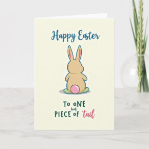 Carte de vœux amusante avec un mignon lapin de pri
