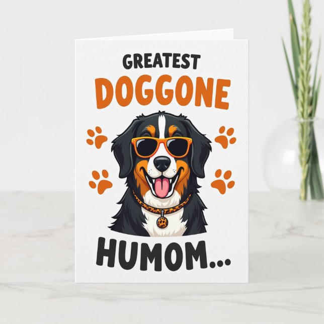 Carte de vœux amusante Chien Tacheté (Devant)