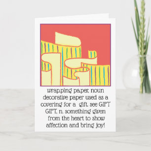 Carte de voeux amusante Définir le papier d'envelo