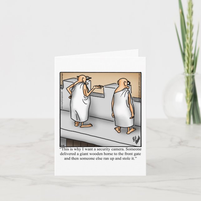 Carte de voeux amusante pour garder le contact (Devant)