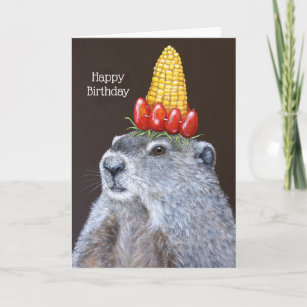 Cartes Marmotte D Anniversaire Zazzle Fr