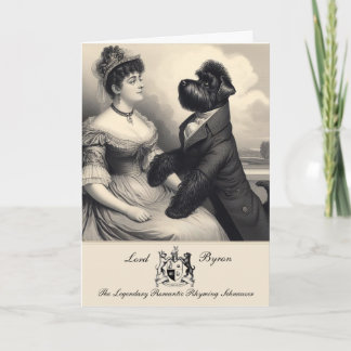 Carte de voeux amusante Schnauzer Byron