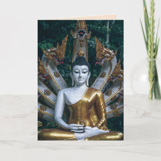 carte de voeux ancienne buddha