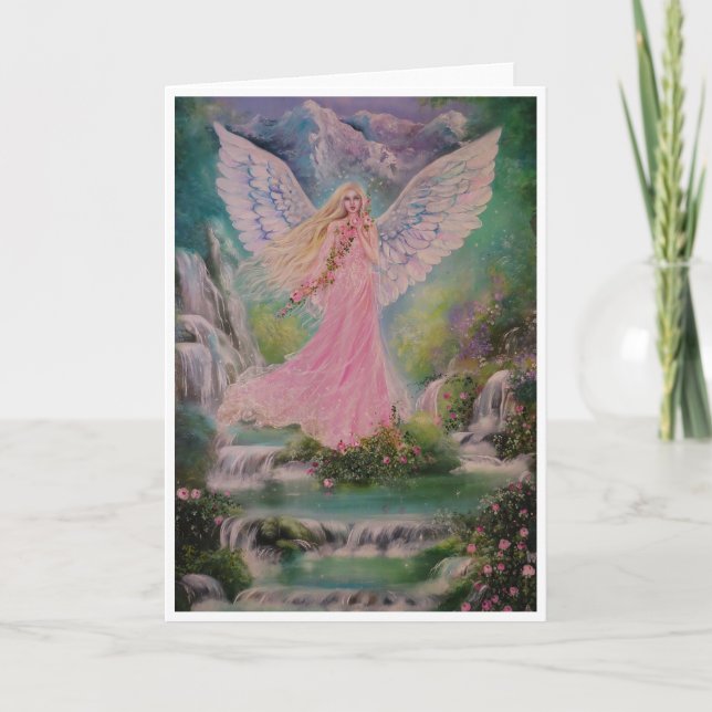 carte de vœux ange de la terre (Devant)
