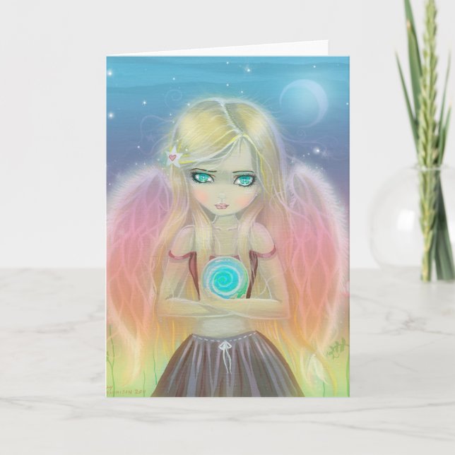 Carte de vœux Ange Tourbillon (Devant)