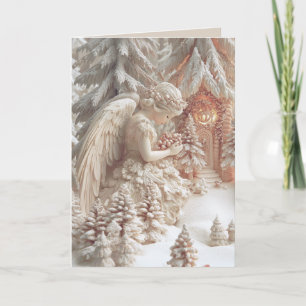 Carte de voeux Angel Arbre de Noël
