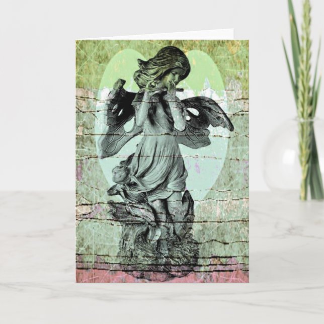 Carte de voeux Angel Flute Toutes les occasions (Devant)