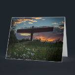 Carte De Voeux Angel Of The North<br><div class="desc">Photo d'un beau coucher de soleil avec The Angel Of The North Public Sculpture à Gateshead,  Tyne and Wear,  North East England par le photographe Dave Fletcher</div>