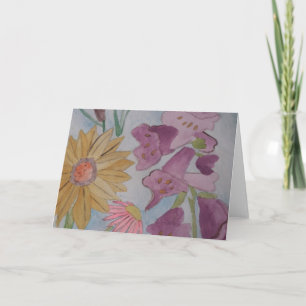 Carte de voeux anglaise Cottage Garden