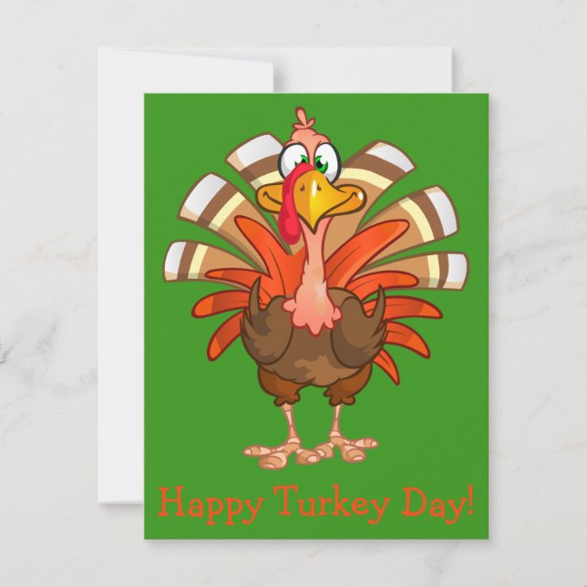 Carte de voeux Animée Turquie Thanksgiving (Devant)