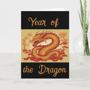 Carte de vœux année du Dragon