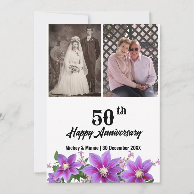 Carte de voeux Anniversaire (Devant)