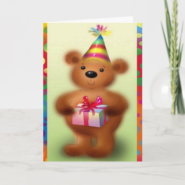 Carte de voeux Anniversaire (Devant)