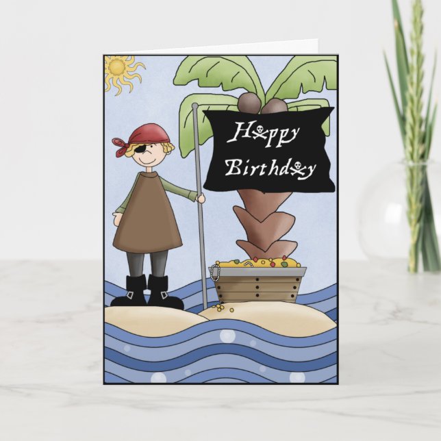 Carte de voeux Anniversaire Aaargh Matey (Devant)