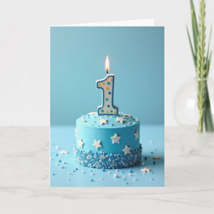 Carte de Vœux Anniversaire Blue One
