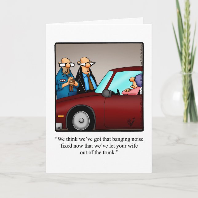 Carte De Voeux Anniversaire Drôle Pour Eux (Devant)