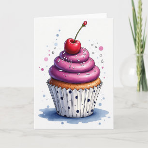 Carte de Vœux Anniversaire Joyeux avec Décoration