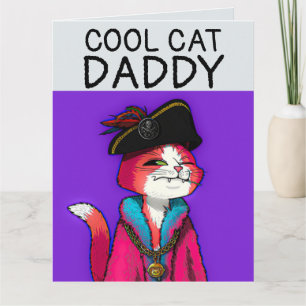 CARTE DE VOEUX ANNIVERSAIRE PIRATE CHAT GÉANTE POU