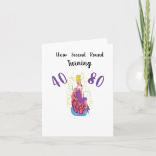 Carte de voeux Anniversaire : Quatre-quarantième