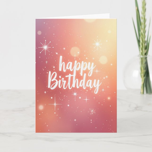 Carte de Vœux Anniversaire Starlight (Devant)