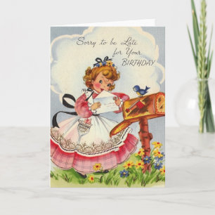 Carte de voeux Anniversaire vintage