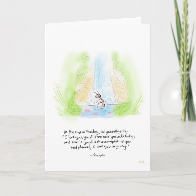 Carte de voeux Ant Bath (Devant)