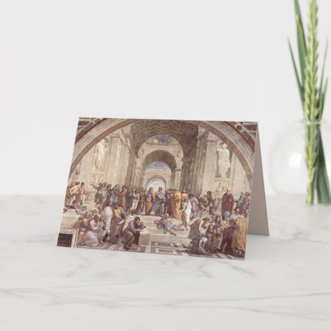 carte de voeux antique d'école d'art (Devant)