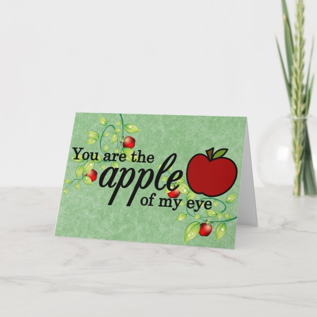 Carte de voeux Apple Of My Eye (Devant)