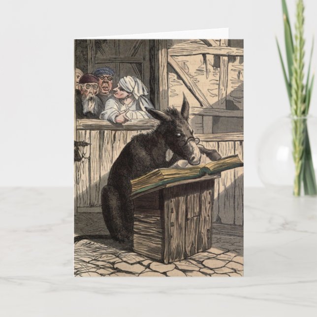 Carte de voeux "Appris Donkey" (Devant)