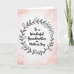 Carte de vœux aquarelle pour les mamans