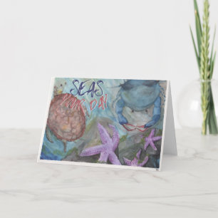 Carte de vœux aquarelle Seas Your Day