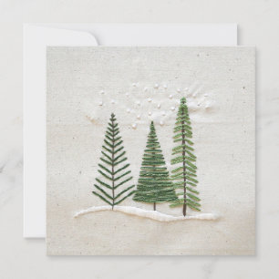 Carte de vœux Arbres d'hiver