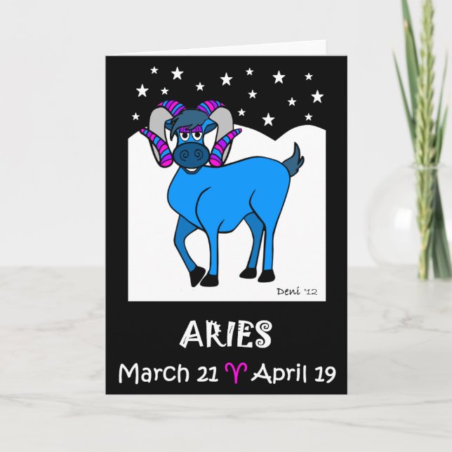 Carte de voeux Aries (Devant)