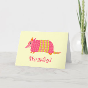 Carte de voeux Armadillo